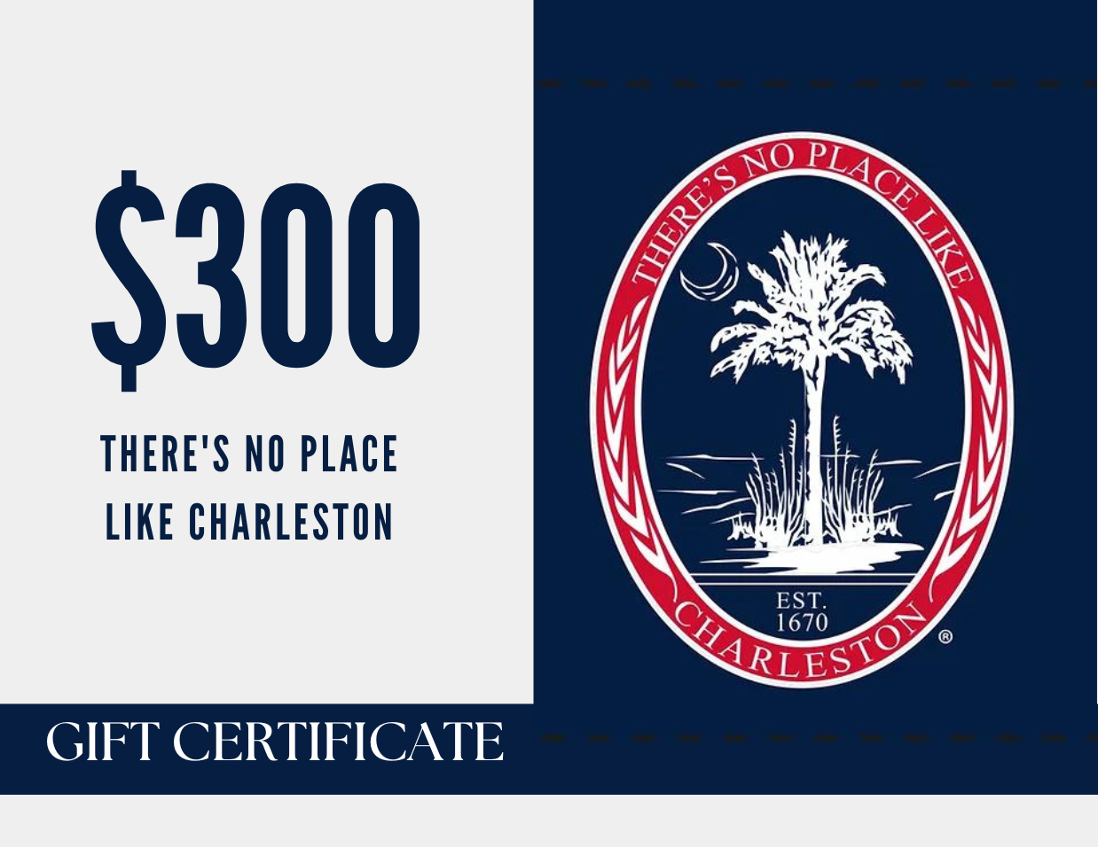 There's No Place Like Charleston E-Gift Card