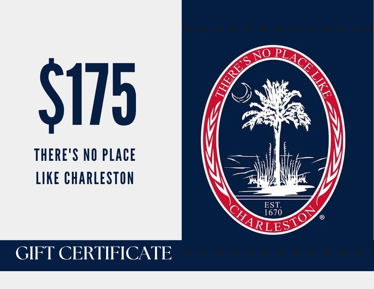 There's No Place Like Charleston E-Gift Card